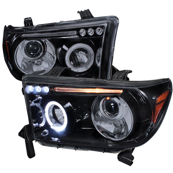 2006-2008 Toyota Yaris Dual Halo Projector Headlights (Glossy