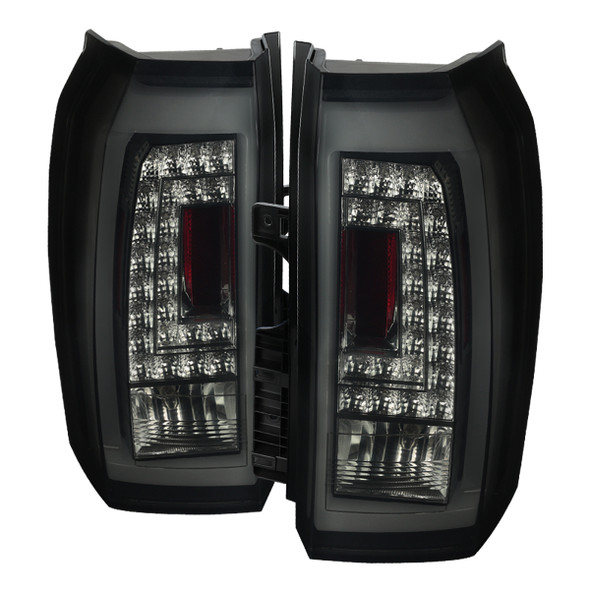 2015-2020 GMC Yukon/Yukon XL Denali SLE/SLT LED Tail Lights (Glossy Black Housing/Smoke Lens)