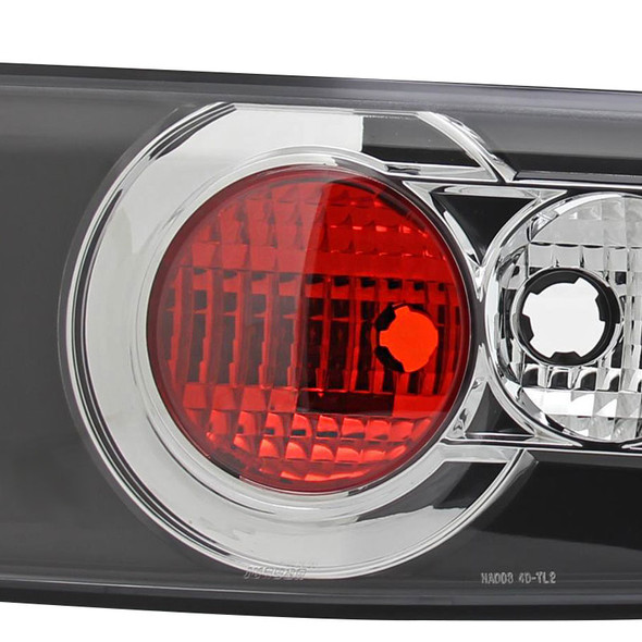 2003-2005 Honda Accord Sedan Tail Lights (Chrome Housing/Clear