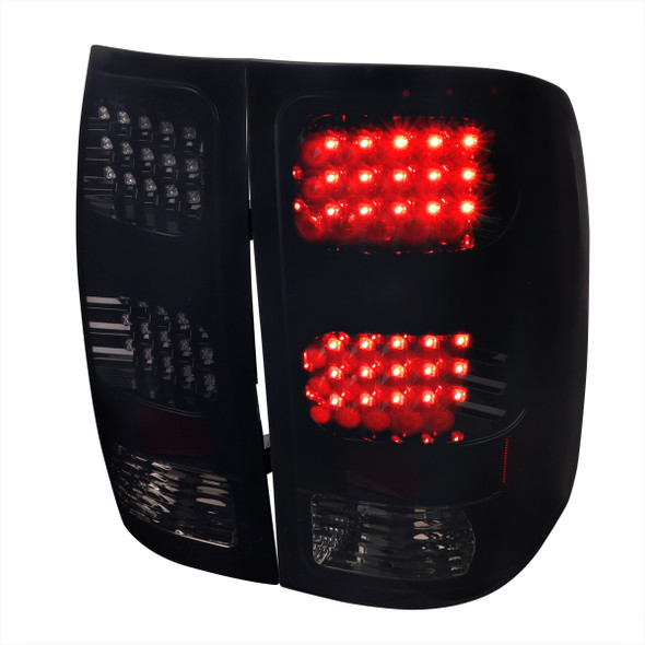 2007-2014 GMC Sierra LED Tail Lights (Glossy Black Housing/Smoke Lens)