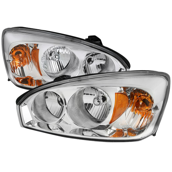 2004-2007 Chevrolet Malibu Factory Style Headlights w/ Amber