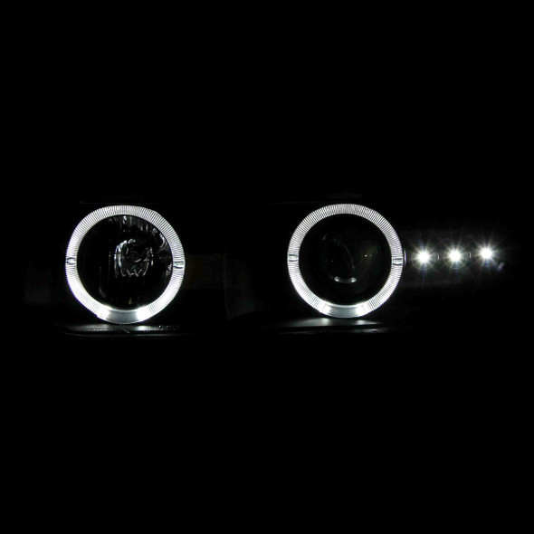 1999-2002 Chevrolet Silverado/ 2000-2006 Tahoe Suburban Dual Halo Projector Headlights (Matte Black Housing/Clear Lens) 1999-2002 Chevrolet Silverado/ 2000-2006 Tahoe Suburban Dual Halo Projector Headlights (Matte Black Housing/Clear Lens)