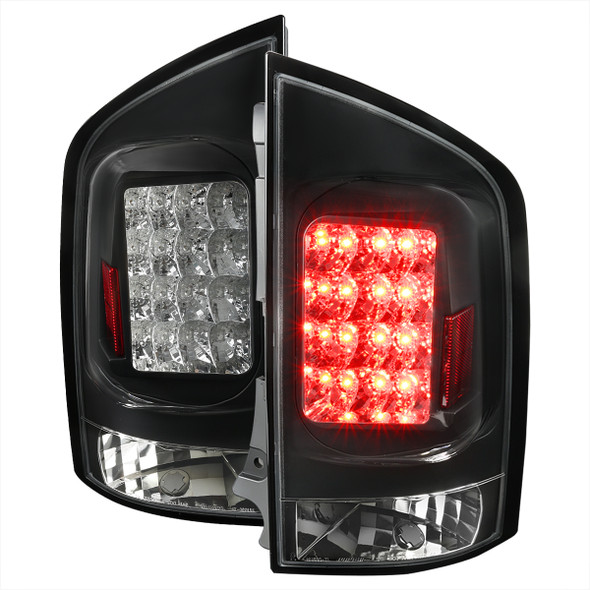 2005-2015 Nissan Armada LED Tail Lights (Matte Black Housing/Clear Lens)