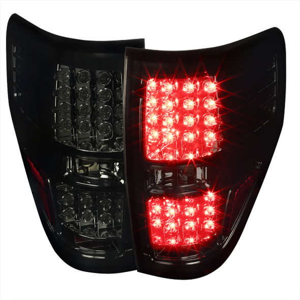 2009-2014 Ford F-150 LED Tail Lights (Chrome Housing/Smoke Lens)