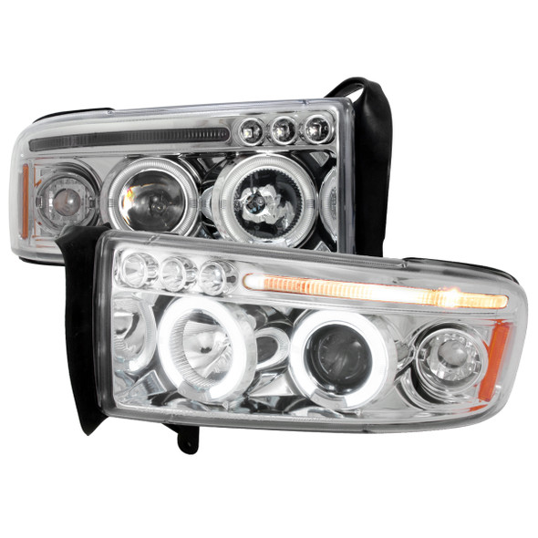 1994-2001 Dodge RAM 1500 2500 3500 Dual Halo Projector Headlights