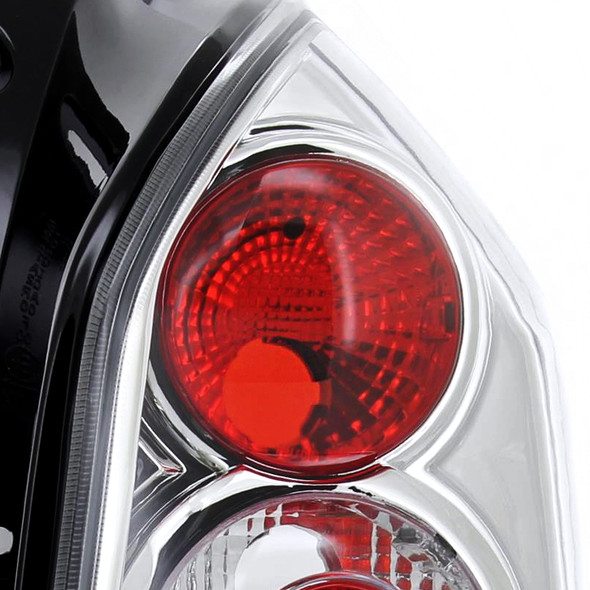 2004-2009 Hyundai Tucson Tail Lights (Chrome Housing/Clear Lens)
