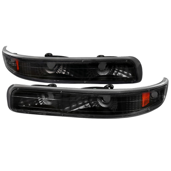 1999-2002 Chevrolet Silverado/ 2000-2006 Tahoe Suburban Bumper Lights (Matte Black Housing/Clear Lens)