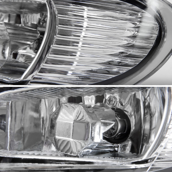 2002-2008 Toyota Solara/Camry/Corolla 9006 Fog Lights Kit (Chrome Housing/Clear Lens)