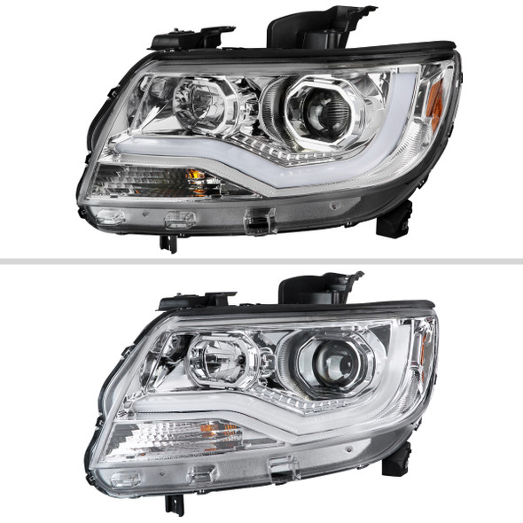 2015-2021 Chevrolet Colorado LED Bar Projector Headlights (Glossy