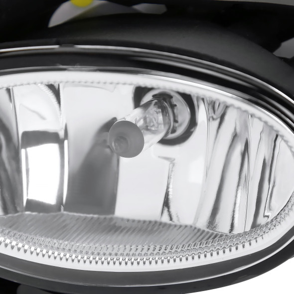 2017-2018 Honda CR-V H8 Fog Lights w/ Switch & Wiring Harness (Chrome Housing/Clear Lens)
