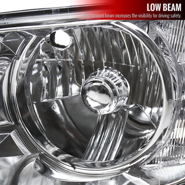 2001-2005 Lexus IS300 Factory Style Crystal Headlights (Chrome Housing/Clear Lens)