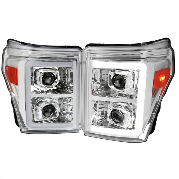 2011-2016 F-250/F-350/F-450/F-550 LED C-Bar Projector Headlights