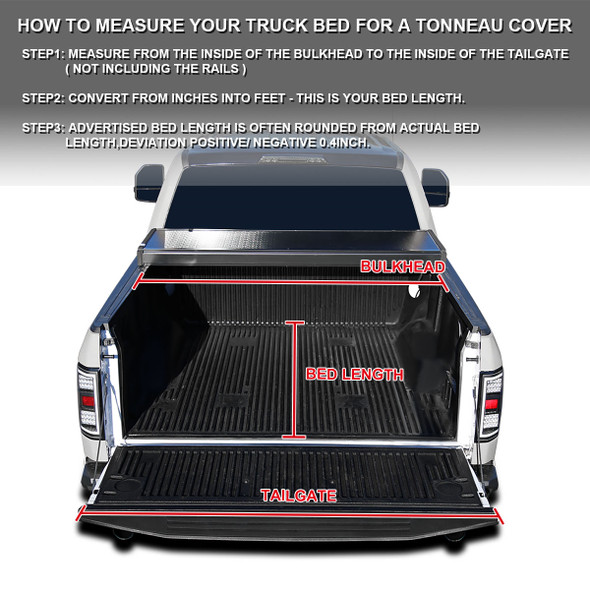 2004-2014 Ford F-150 5'6" Short Bed Hard Quad-Fold Tonneau Cover