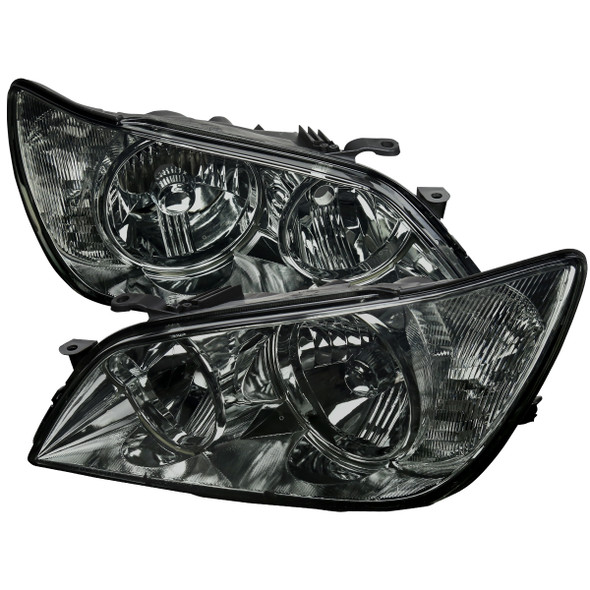 カビゴン IS300 h26 7 2001-2005 Lexus IS300 Factory Style Crystal Headlights (Matte