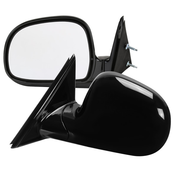 1994-1998 Chevrolet S10/1994-1998 GMC S15 Glossy Black Manual Adjustment Side Mirror