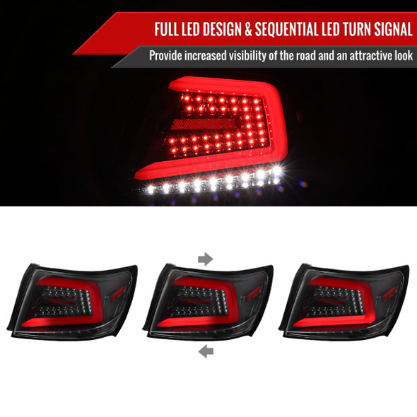 2008-2014 Subaru Impreza WRX/STI LED Sequential Turn Signal Tail