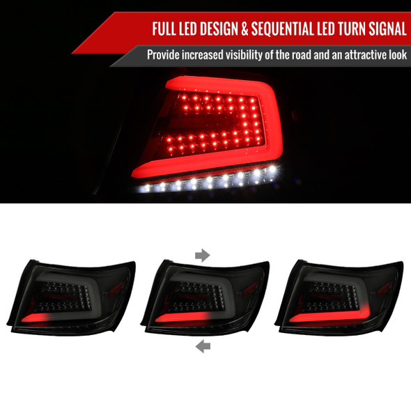 2008-2014 Subaru Impreza WRX/STI LED Sequential Turn Signal Tail