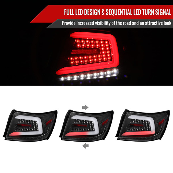 2008-2014 Subaru Impreza WRX/STI LED Sequential Turn Signal Tail