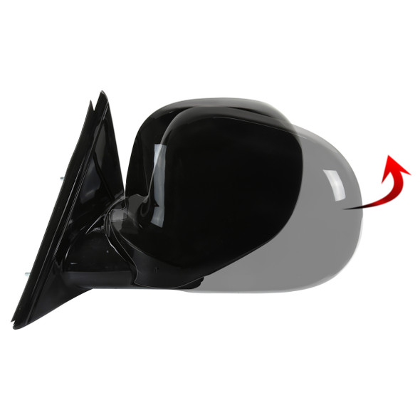 Pair Manual Side View Mirrors For 1994-1998 Chevy S10 Blazer & Pickup – Black, Towing Style