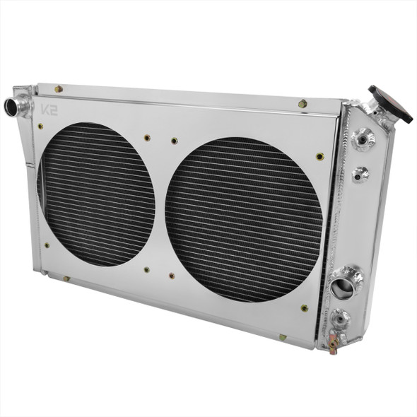 1987-2006 Jeep Wrangler TJ YJ 2.4L/4.2L 3-Row Radiator with Fan Shroud  Design - Spec-D Tuning