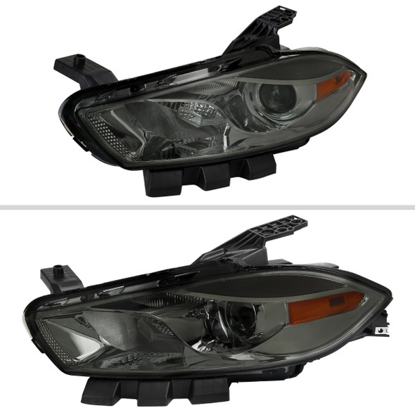 2013-2016 Dodge Dart Factory Style Headlights with Projector High