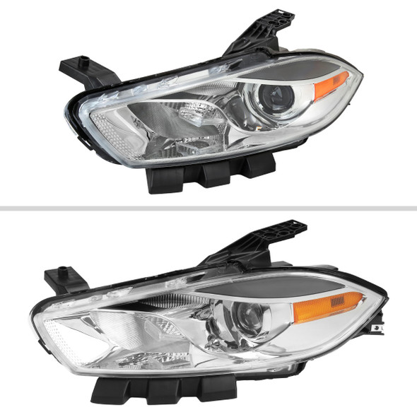 2013-2016 Dodge Dart Factory Style Headlights with Projector High