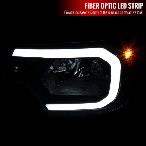 2012-2015 Toyota Tacoma LED Bar Factory Style Headlights with