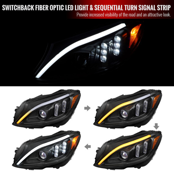 2015-2018 Mercedes-Benz C-Class W205 Switchback Sequential Turn