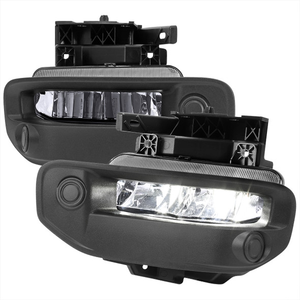 2019-2022 Dodge RAM 1500 LED Fog Lights Kit (Chrome Housing/Clear Lens)