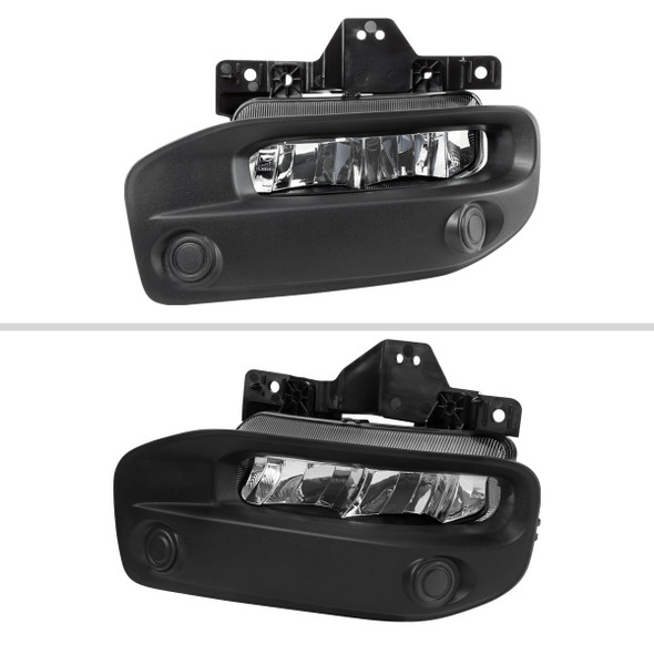 2019-2023 Dodge RAM 2500/3500 LED Fog Lights Kit (Chrome Housing/Clear Lens)