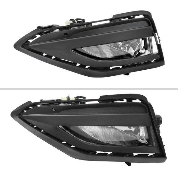 2019-2021 Volkswagen Jetta H11 Fog Lights Kit (Chrome Housing/Clear Lens)