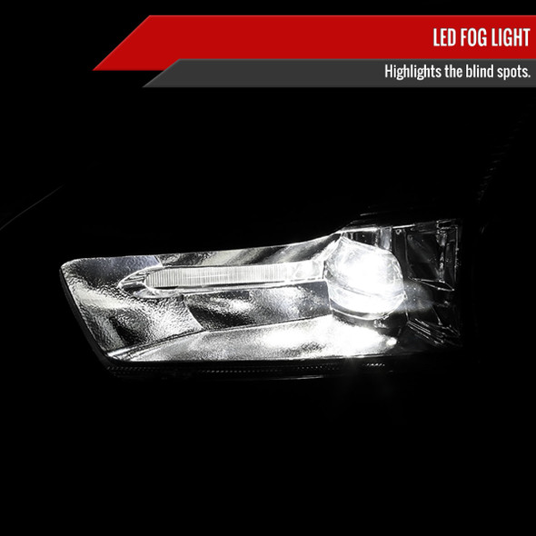 2019-2020 Ford Fusion LED Fog Lights Kit (Chrome Housing/Clear Lens)