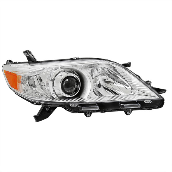 2011-2020 Toyota Sienna Passenger/Right Side Projector Headlights (Chrome Housing/Clear Lens)