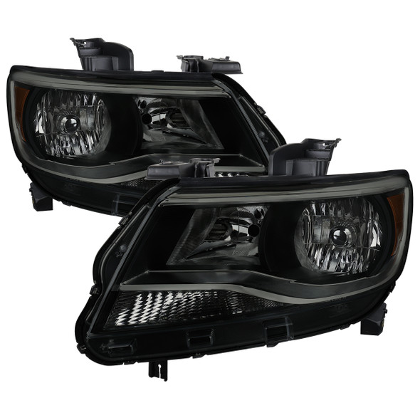 2015-2022 Chevrolet Colorado Factory Style Headlights (Black Housing / Smoked Lens)