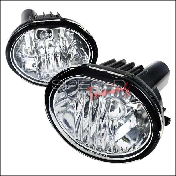 2003-2008 Toyota Matrix Pontiac Vibe 12V/55W 9006 Fog Lights (Chrome Housing/Clear Lens)