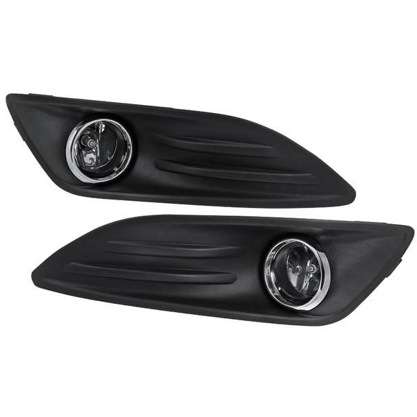2014-2017 Ford Fiesta H11 Fog Lights Kit (Chrome Housing/Clear Lens)