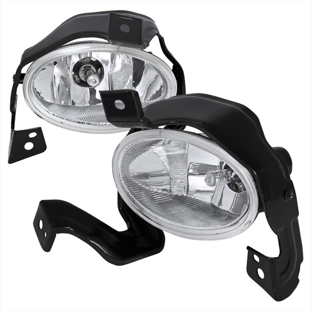 2010-2011 Honda CR-V H11 Fog Lights Kit w/ Switch & Wiring Harness (Chrome Housing/Clear Lens)