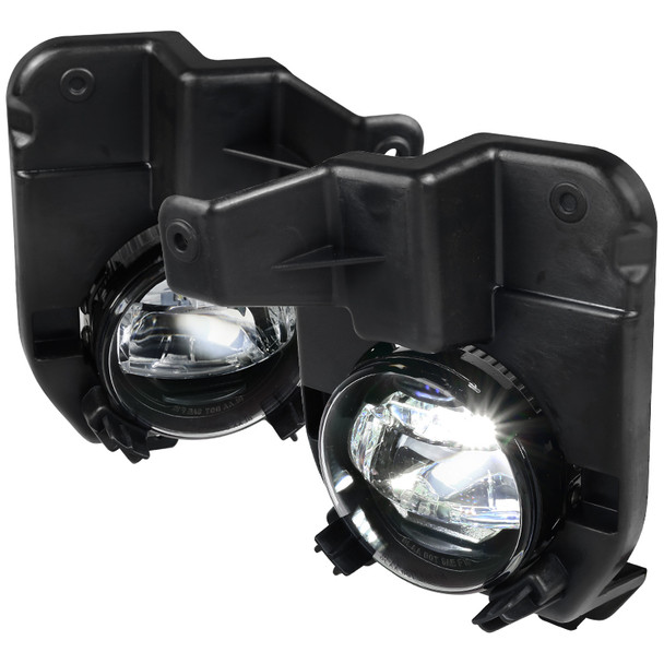 2011-2015 Ford Explorer 6500K SMD LED Projector Fog Lights Kit (Chrome Housing/Clear Lens)