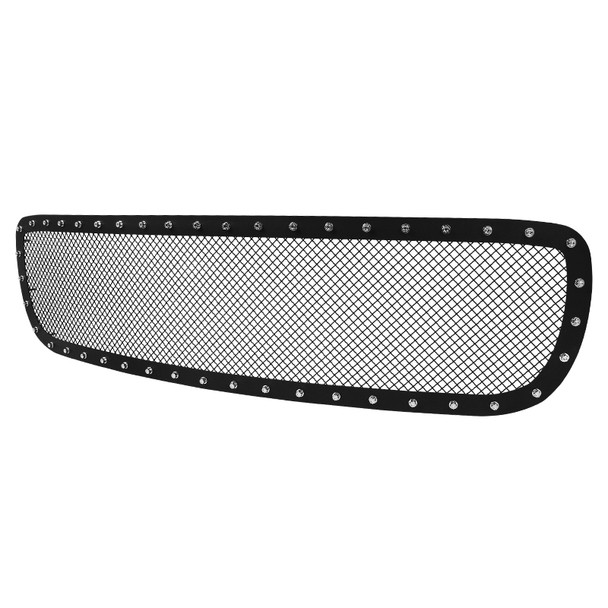 1999-2006 GMC Sierra/Yukon/Yukon XL Rivet Style Black Stainless Steel Mesh Grille Insert