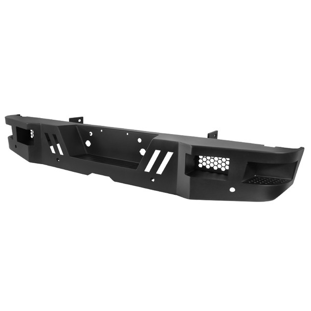 1999-2016 Ford F-250/F-350 Black Heavy Duty Steel Rear Step Bumper