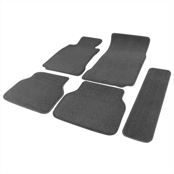 1997-2003 BMW E39 5 Series Gray Cotton Carpet Floor Mats - 5PC