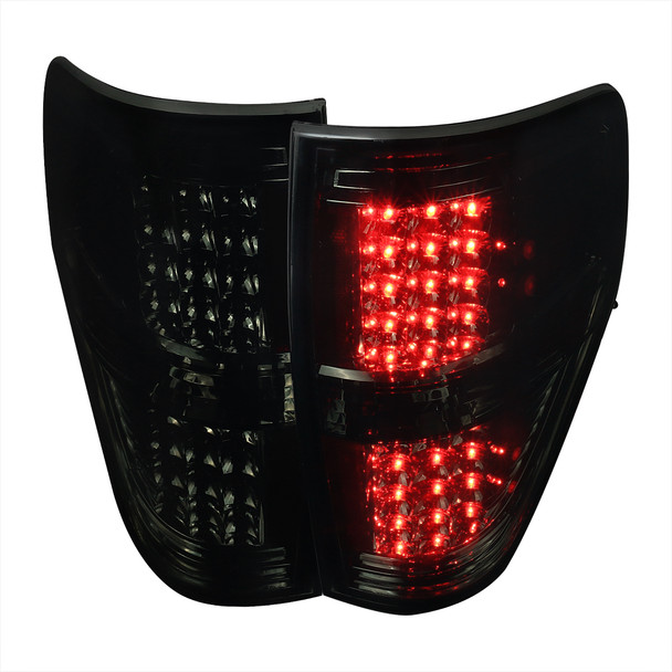 2009-2014 Ford F-150 LED Tail Lights - OZ (Chrome Housing/Smoked Lens)