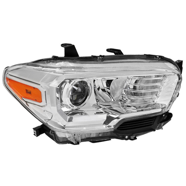 2016-2023 Toyota Tacoma Chrome Housing Clear Lens Projector Headlight - Passenger Side Only