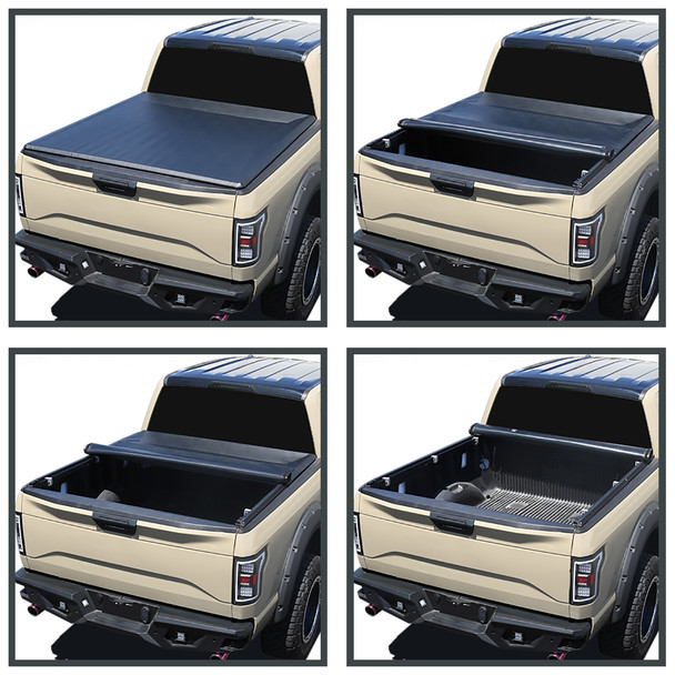 2007-2019 Toyota Tundra CrewMax 66" Short Bed Roll Up Vinyl Tonneau Cover