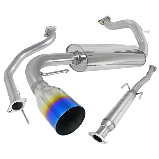 1988-1991 Honda CRX Hatchback T-304 Stainless Steel N1 Style Catback Exhaust System w/ Burnt Tip