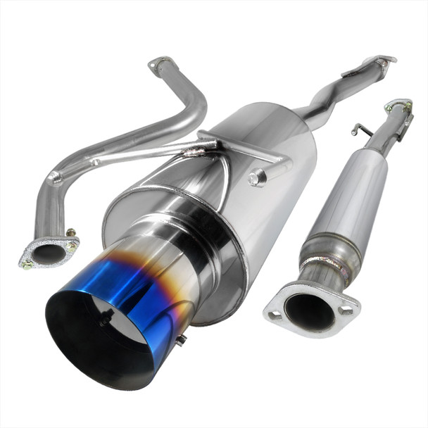 1990-1993 Honda Accord T-304 Stainless Steel N1 Style Catback Exhaust System w/ Burnt Tip