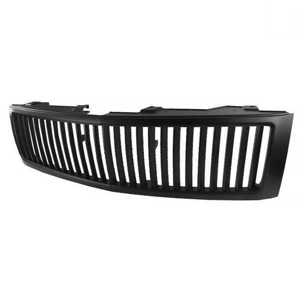 2007-2013 Chevrolet Silverado 1500 Matte Black ABS Vertical Grille