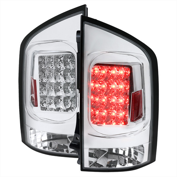 2005-2015 Nissan Armada LED Tail Lights (Chrome Housing/Clear Lens)