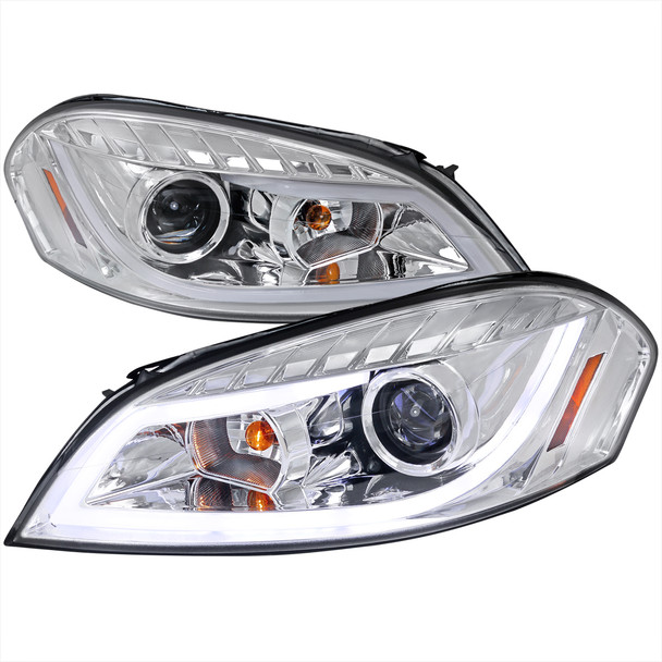 2006-2013 Chevrolet Impala / 2014-2015 Impala Limited / 2006-2007 Monte Carlo LED Bar Projector Headlights (Chrome Housing/Clear Lens)