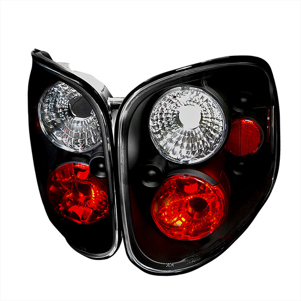 1997-2004 Ford F-150 Flareside Tail Lights (Matte Black Housing/Clear Lens)